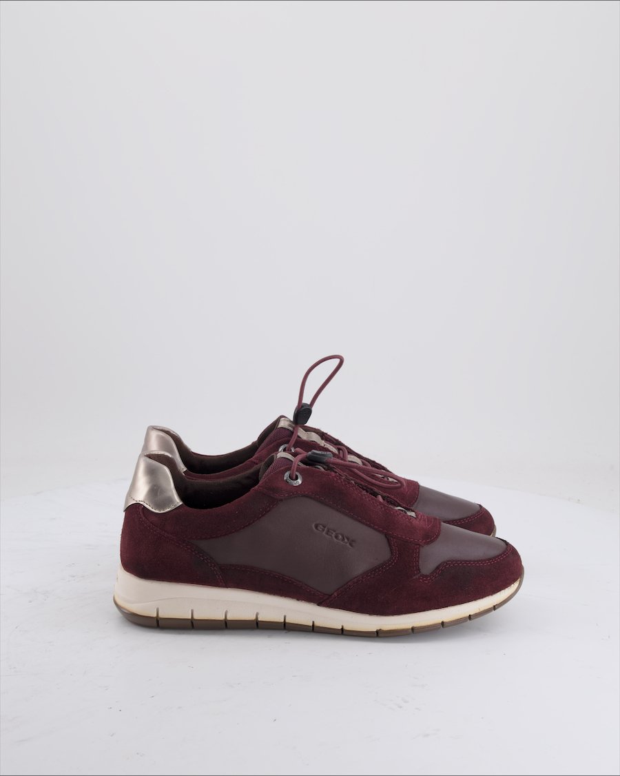 Geox Trainers Suede Burgundy Eu 40