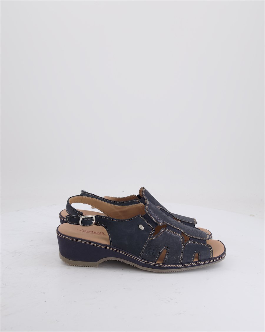 Medicus Sandals Leather Blue Eu 42