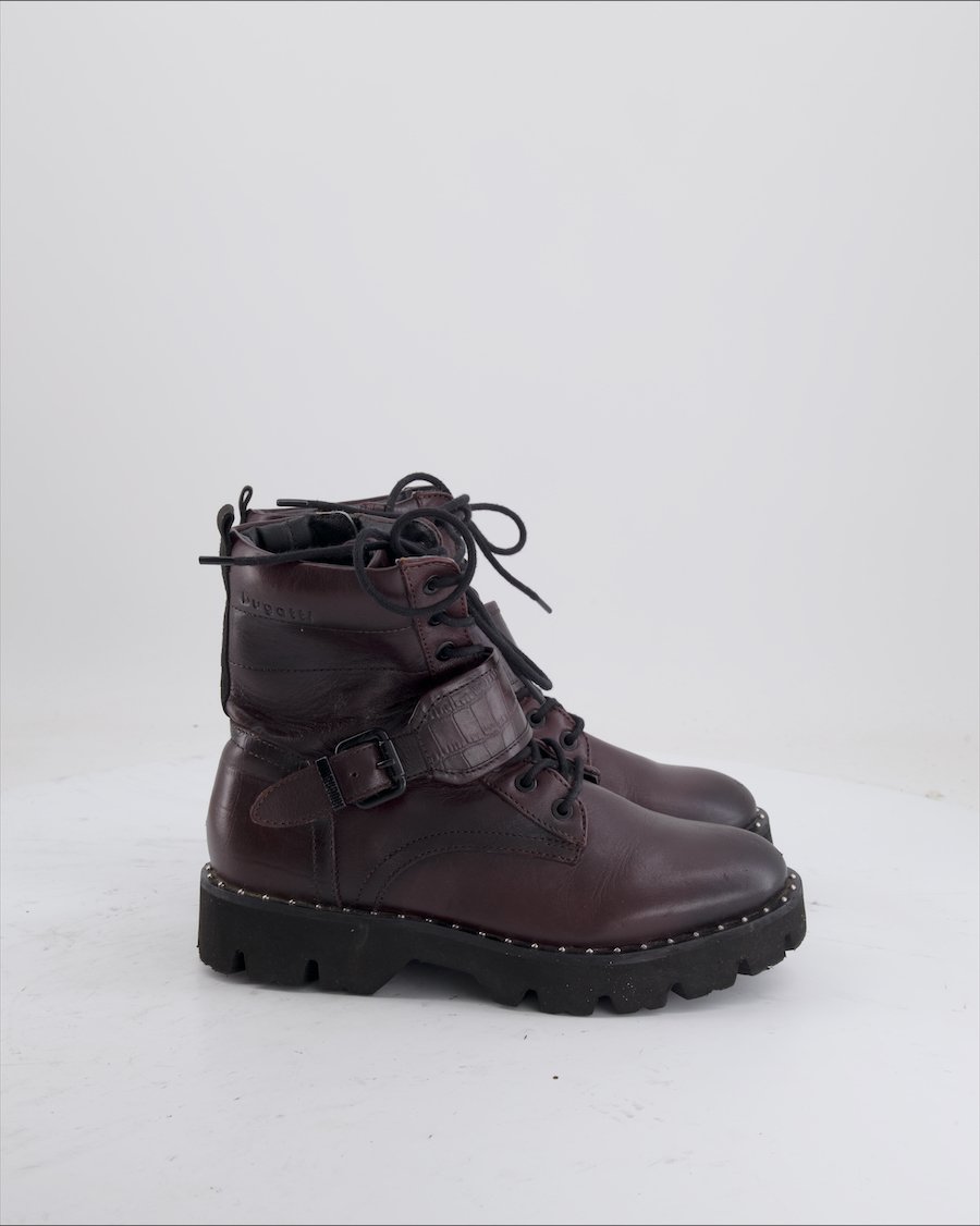 Bugatti Ankle boots Leather Burgundy Eu 36