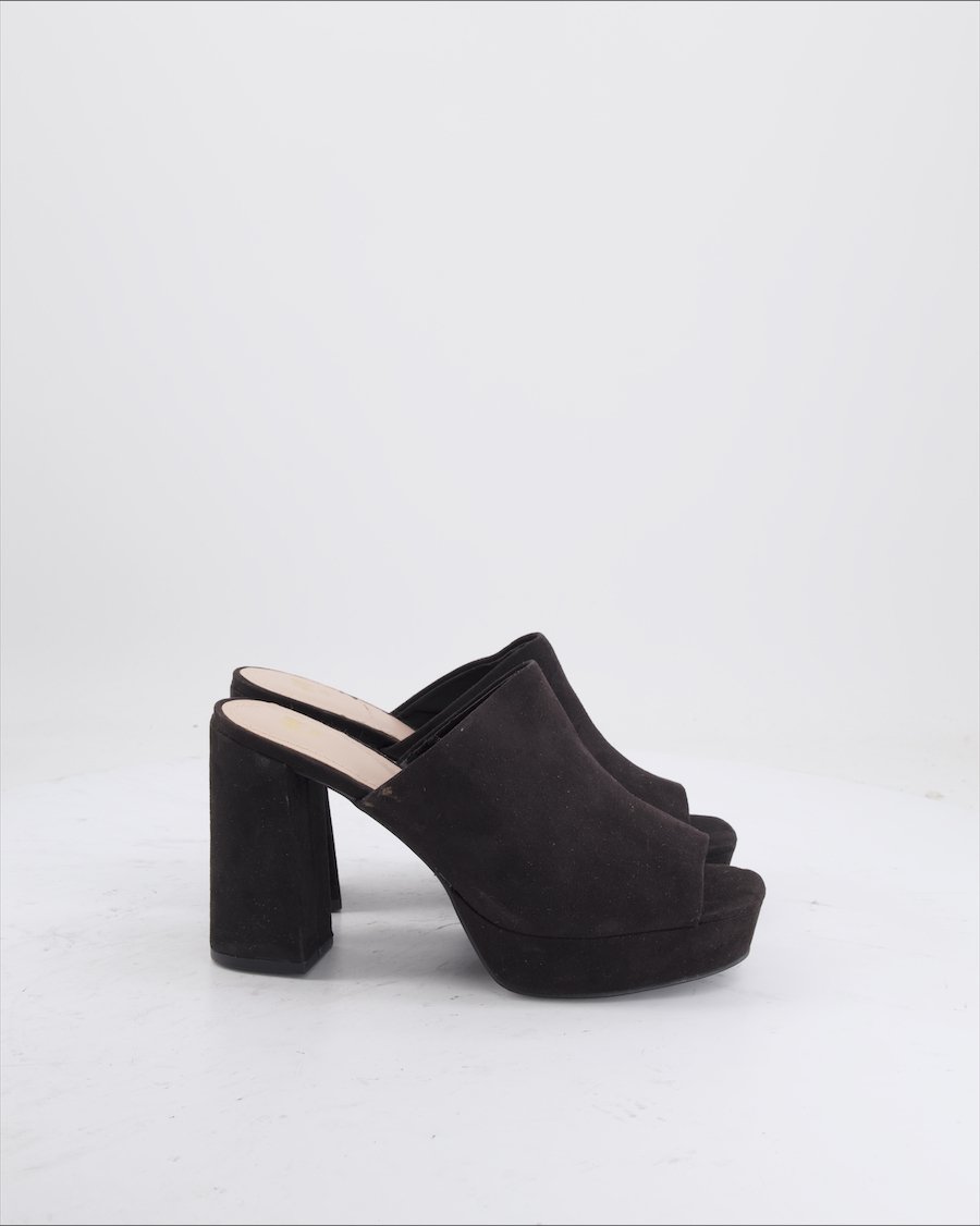 H&M Heels Suede Black Eu 39