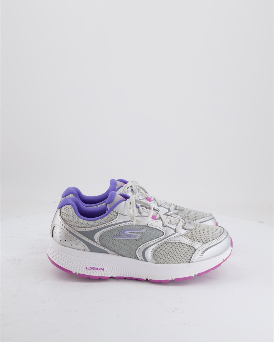 Skechers Trainers Cloth Silver Eu 39
