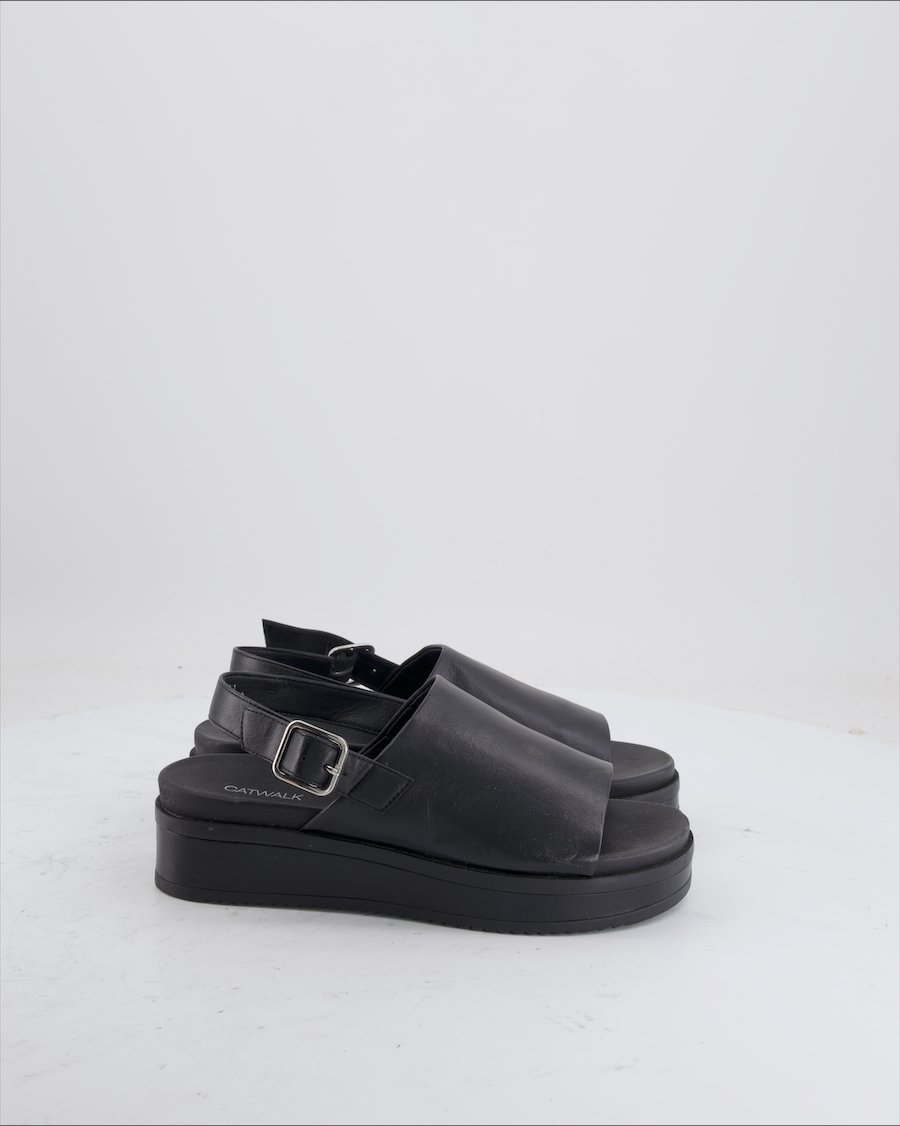 Catwalk Sandals Leather Black Eu 37