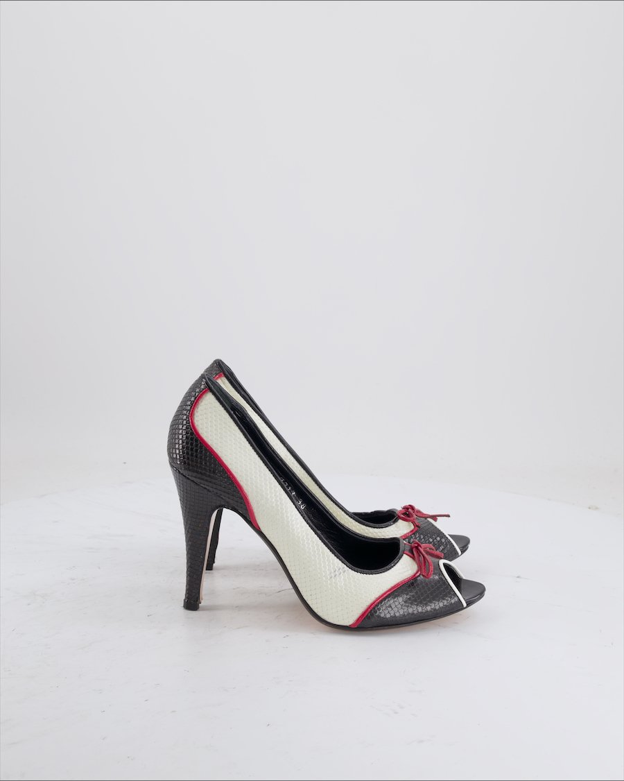 Sarar Heels Leather Black Eu 38