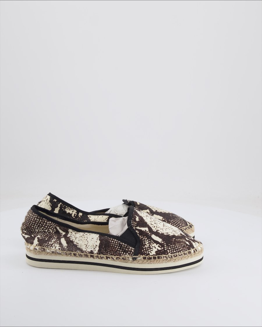 Buffalo Espadrilles Faux Fur Brown Eu 40