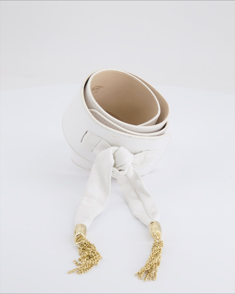 Luisa Spagnoli Belt Leather White