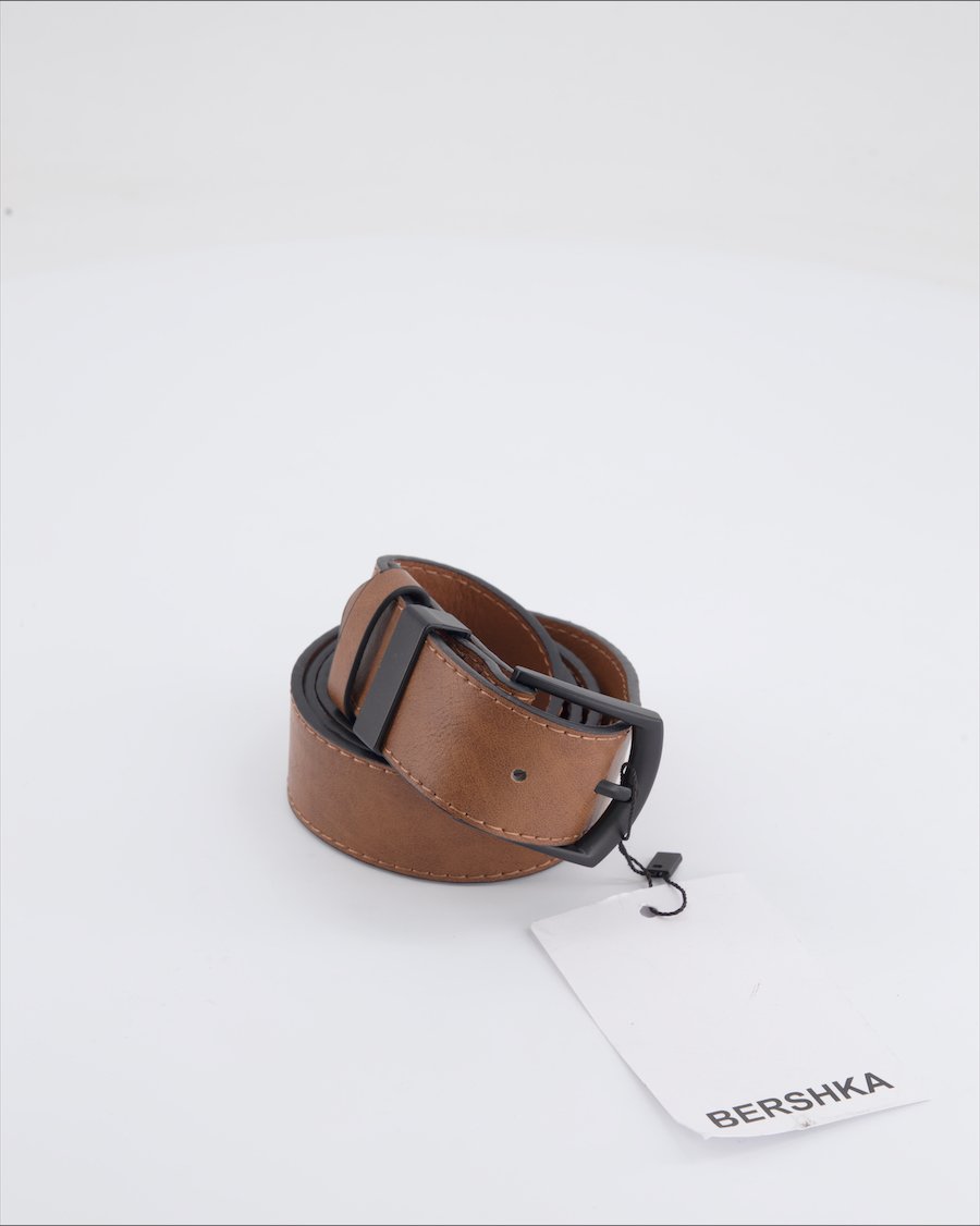 Bershka Belt Leather Brown