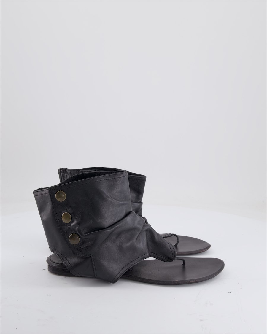 Roberto Santi Sandals Leather Black EU 39