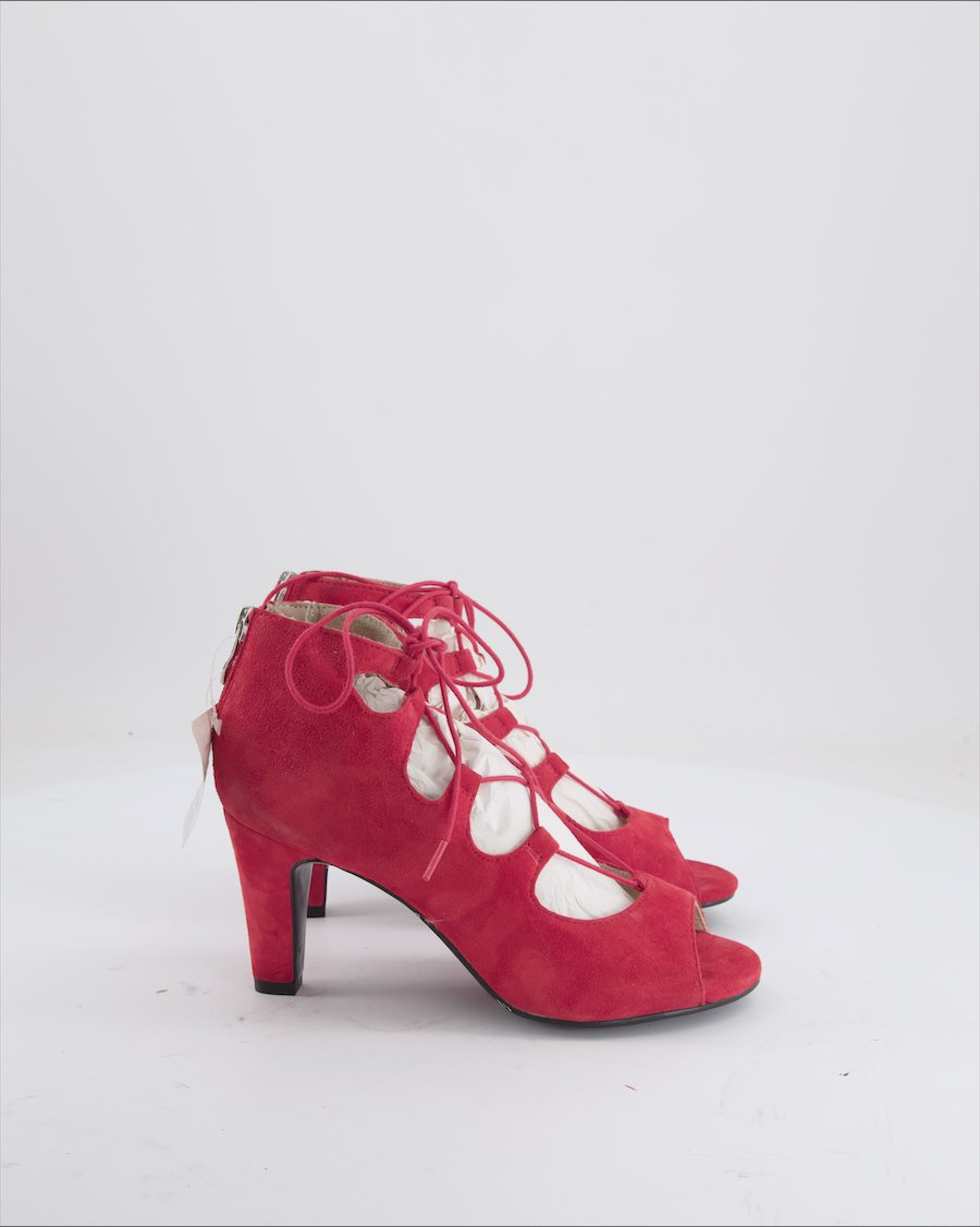 5th Avenue Heels Suede Red Eu 36