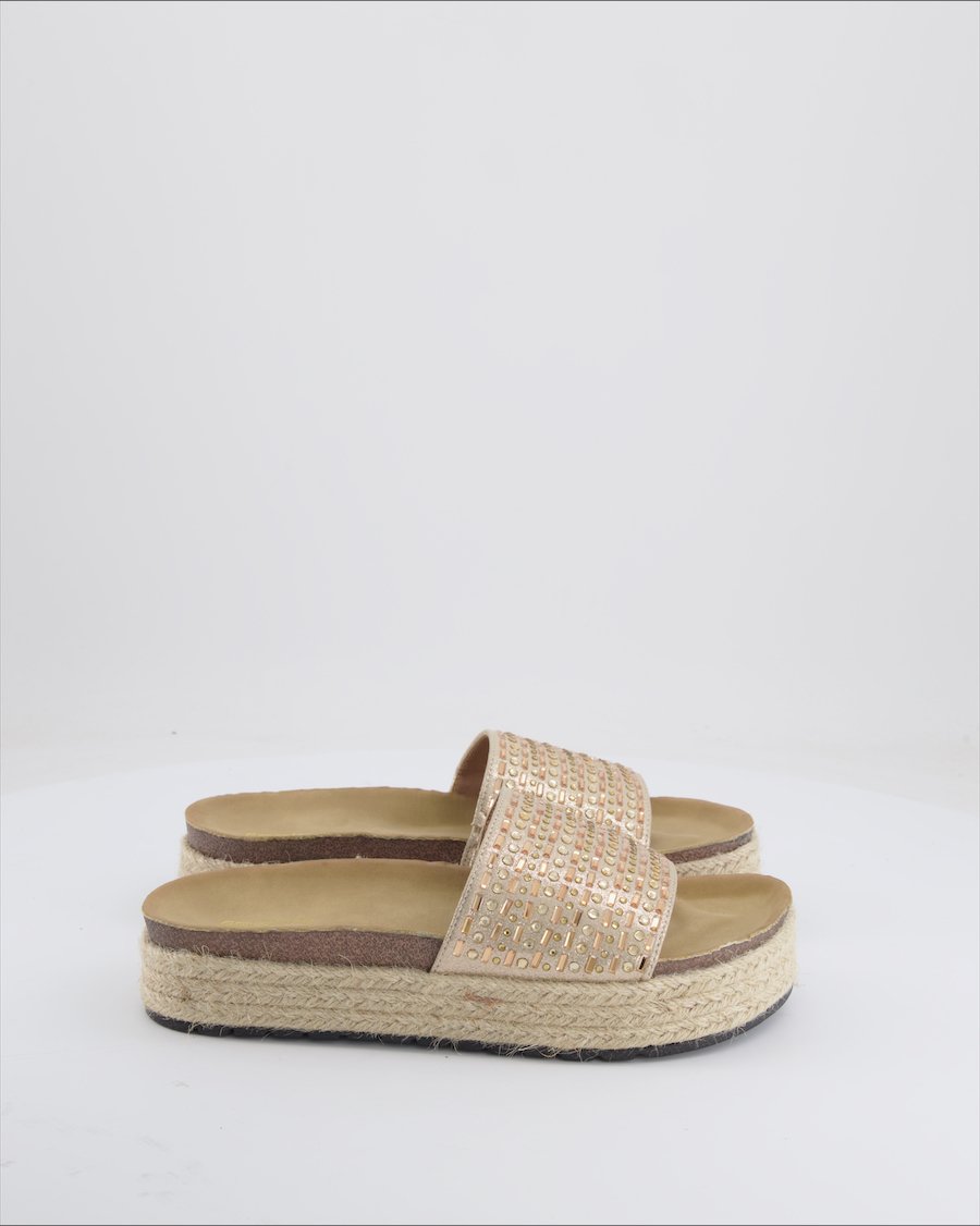 Graceland Sandals Cloth Gold Eu 38