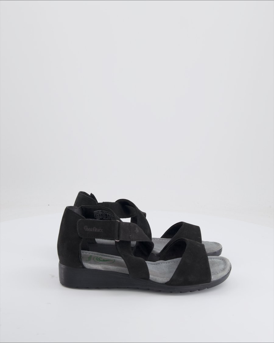 Foot Flex Sandals Leather Black Eu 37