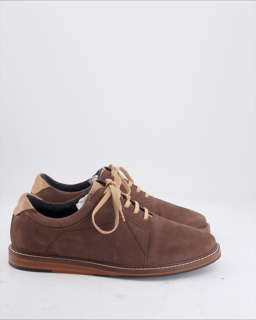 J.Shoe Lace Ups Leather Brown Eu 43