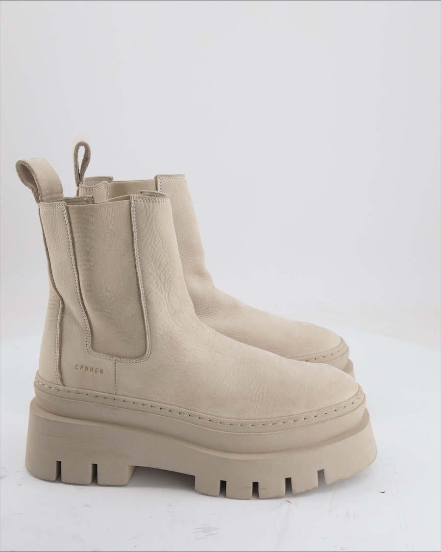 Copenhagen Studios Ankle Boots Leather Beige Eu 40