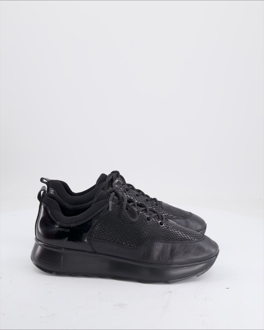 Geox Trainers Leather Black Eu 39