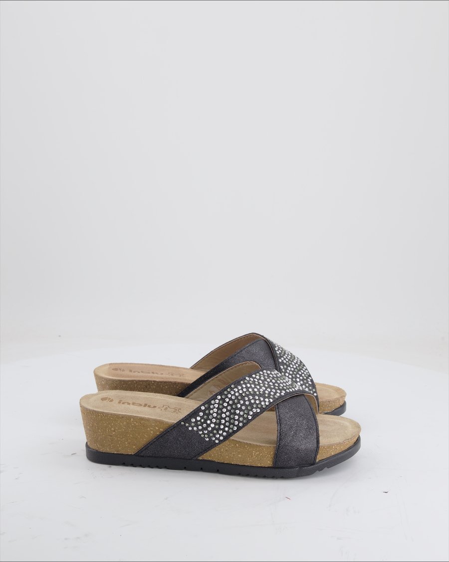 Inblu Sandals Leather Black Eu 37