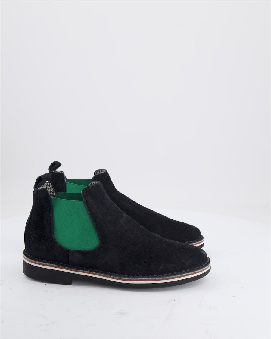 Pollini Ankle Boot Suede Black Eu 38