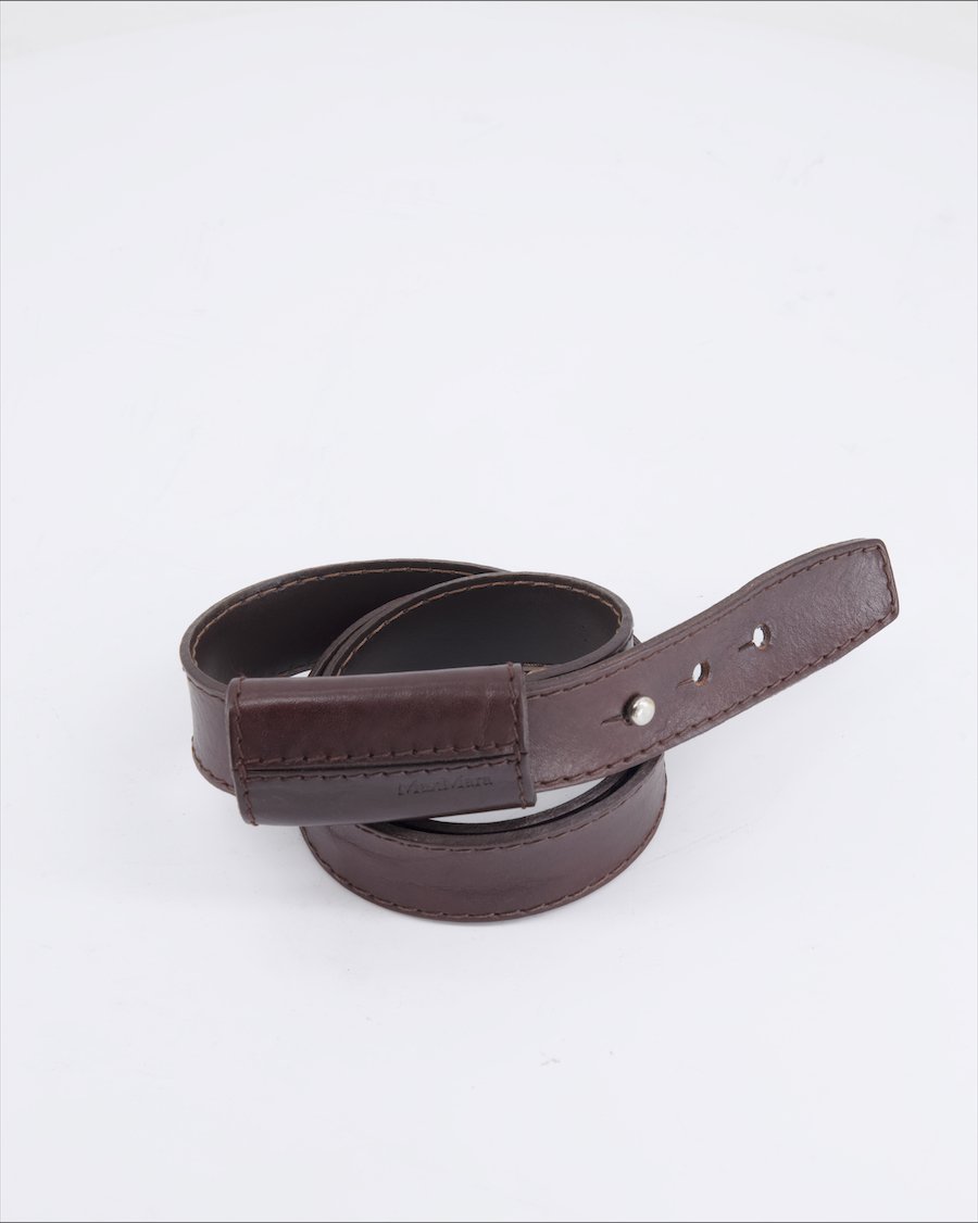 Max Mara Belts Leather Brown