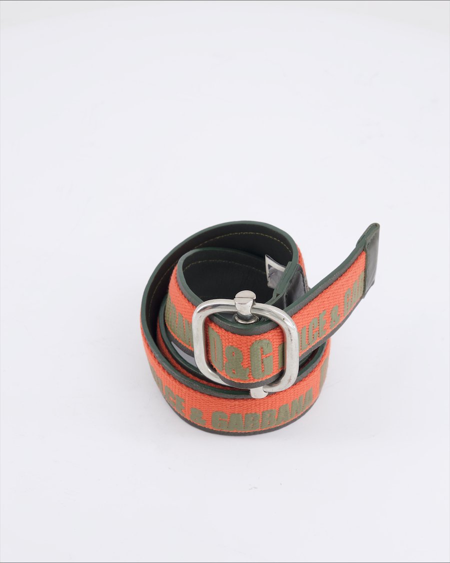 Dolce & Gabbana Belt Leather Green