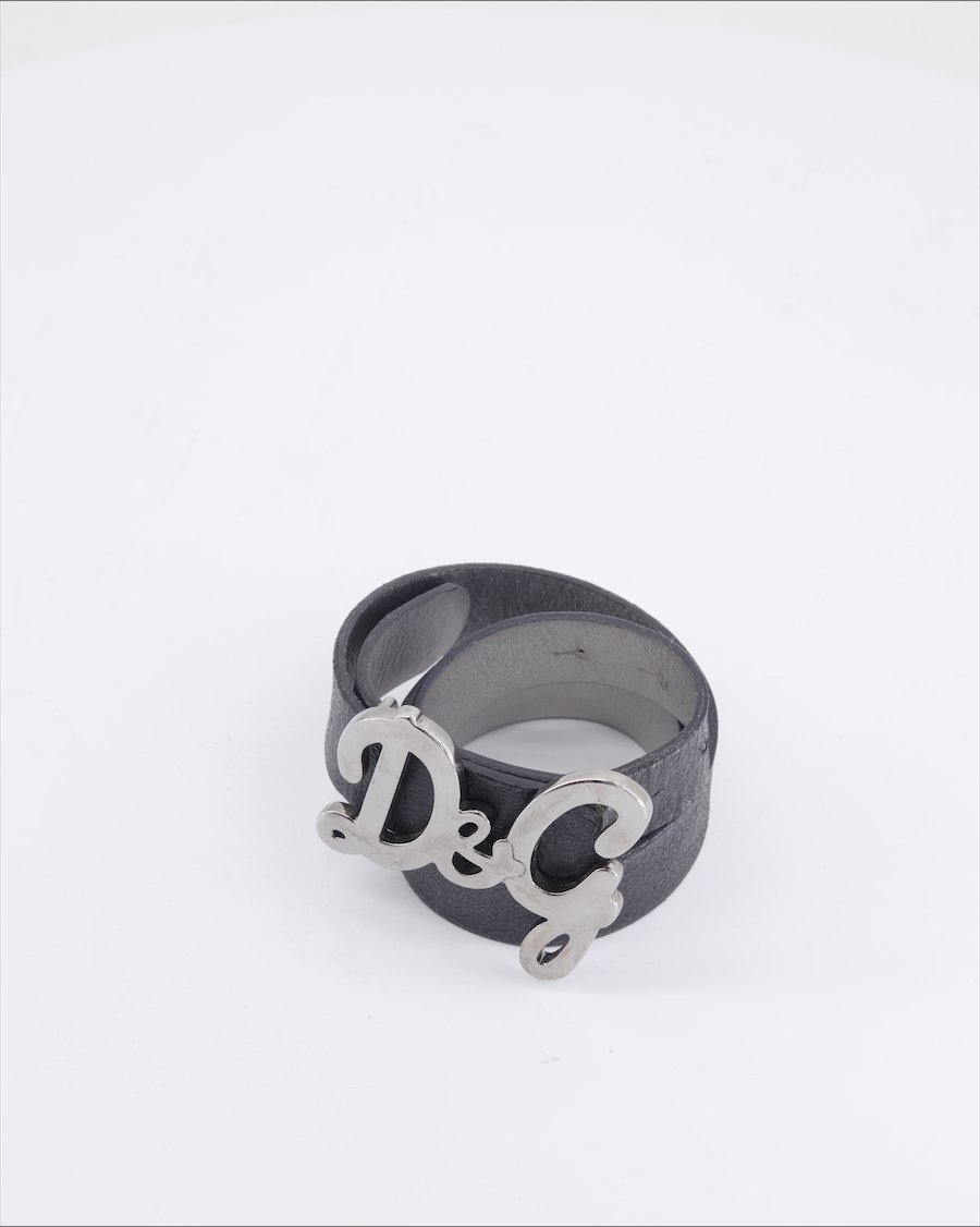 Dolce & Gabbana Belt Leather Anthracite