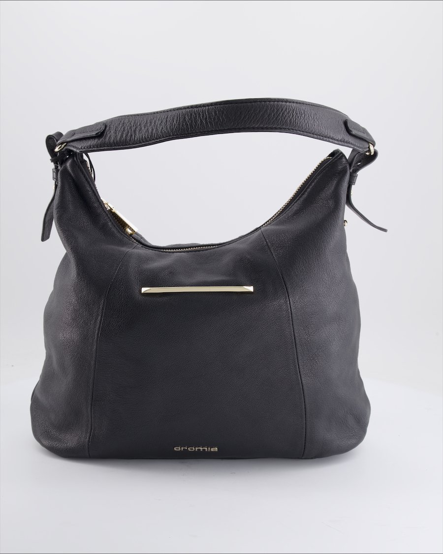 Cromia Shoulder Bag Leather Black