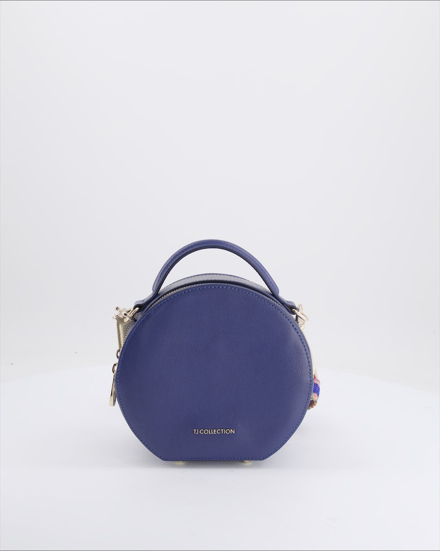 Tj Collection Crossbody Bag Leather Blue