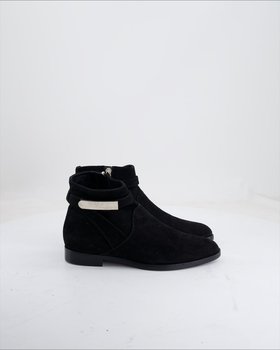 Angelo Bervicato  Ankle Boots Suede Black