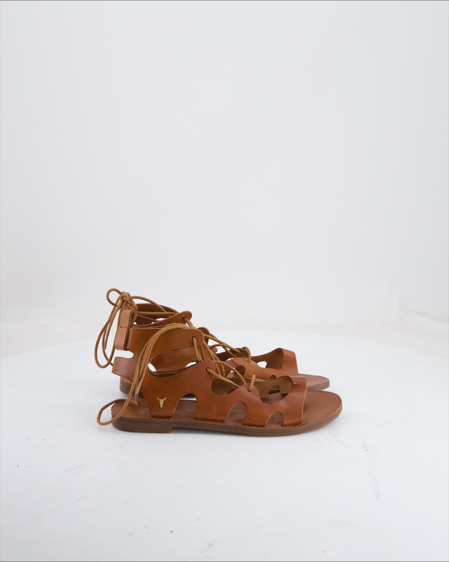 Windsorsmith Sandals Leather Camel Eu 37