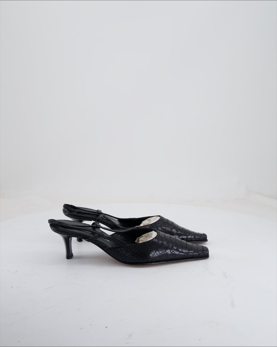 Ks Shoes Heels Leather Black Eu 38