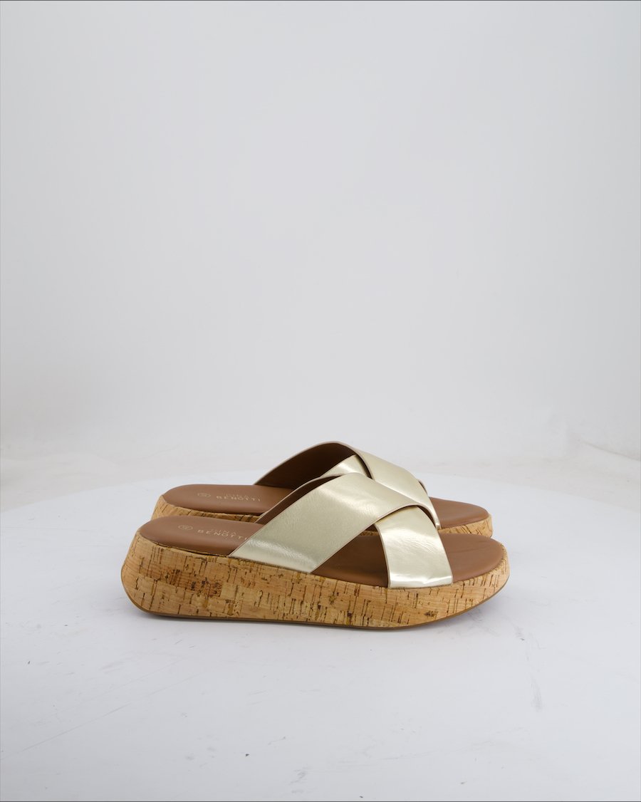 Gina Benotti Sandals Leather Gold Eu 40