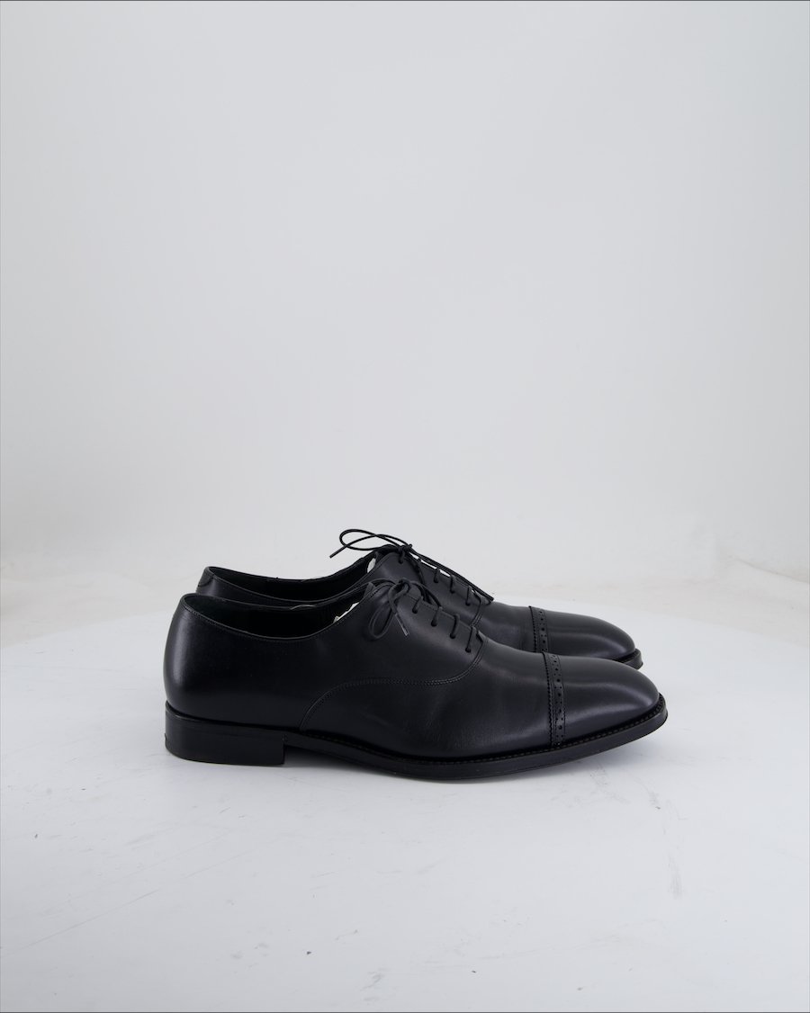 Salvatore Ferragamo Lace Ups Leather Black Eu 41.5