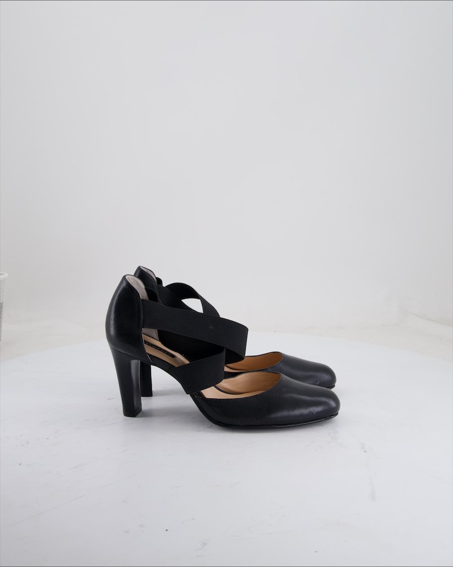 Belmondo Heels Leather Black Eu 39