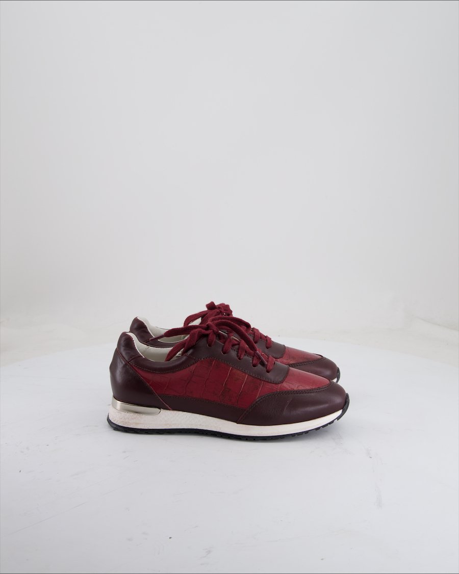 Navyboot Trainers Leather Burgundy EU 36