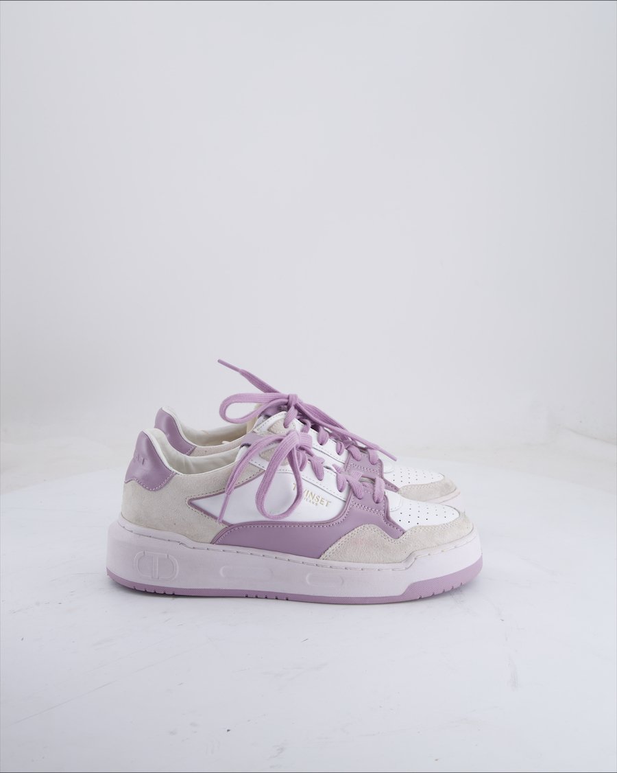 Twinset Trainers Leather White Eu 39