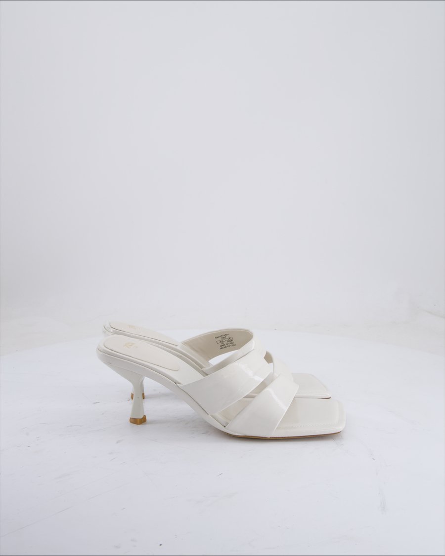 Zara Heels Polyurethane White Eu 39