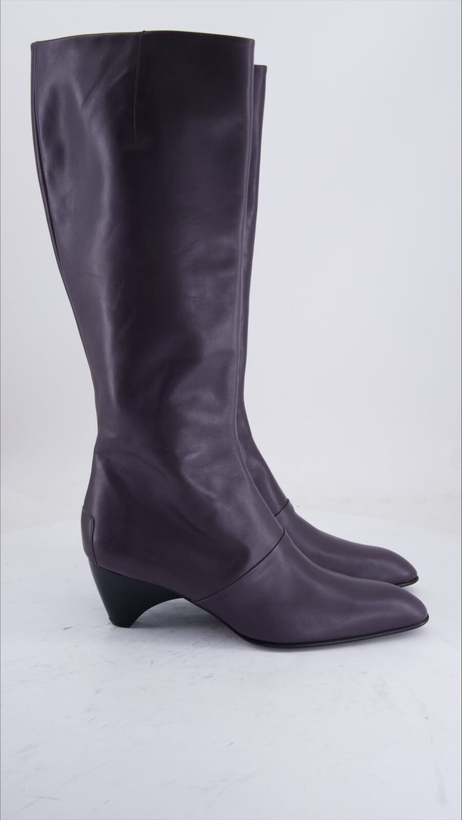 Tod's Boots Leather Purple Eu 41