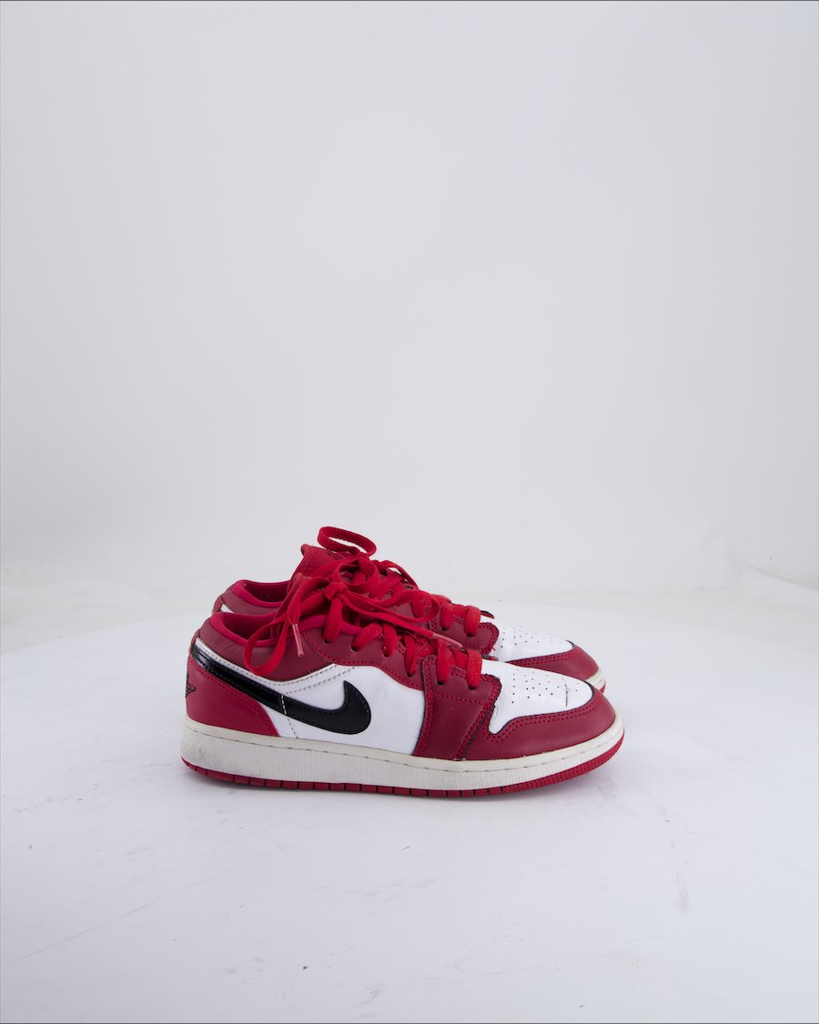 Jordan 1 Low Trainers Leather Burgundy Eu 36.5
