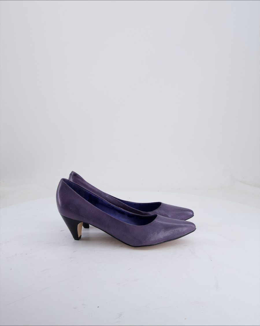Buffalo Heels Leather Navy Eu 38