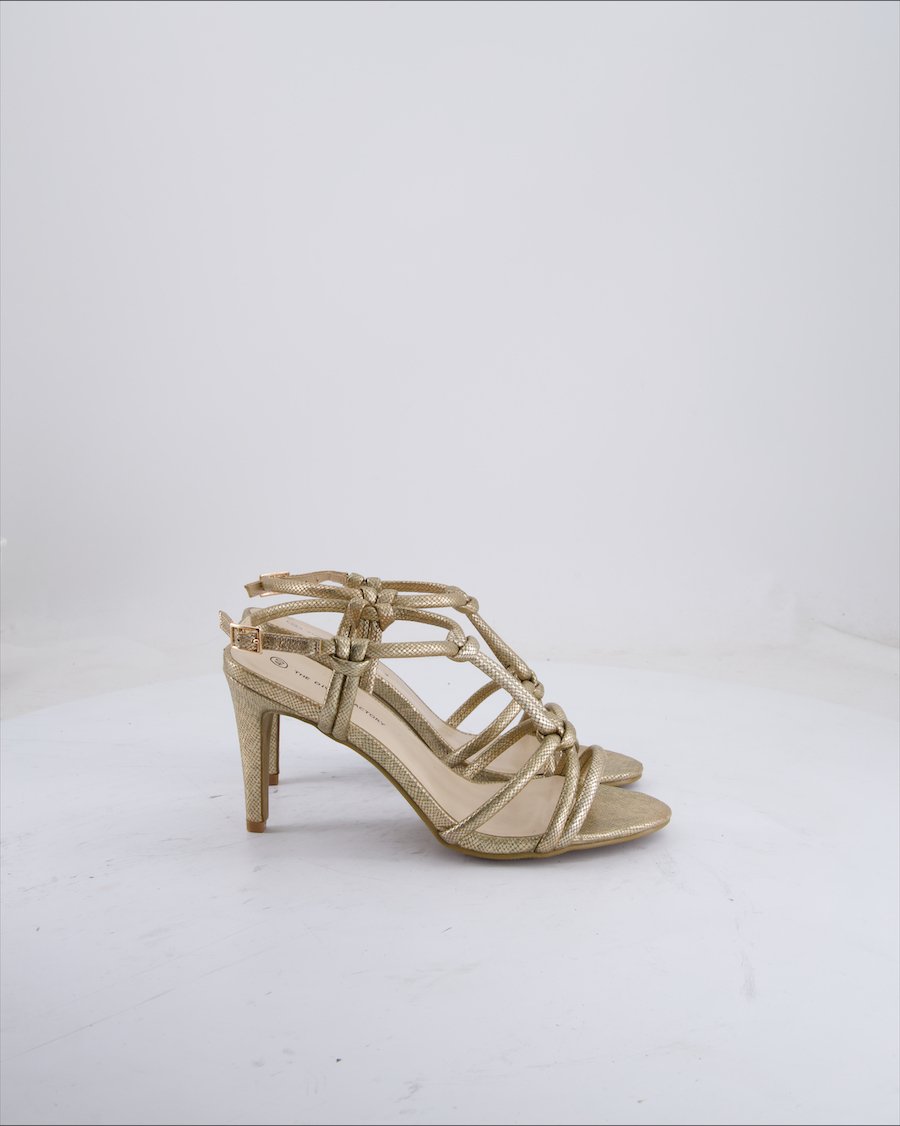 The Divine Factory Heels Leather Gold