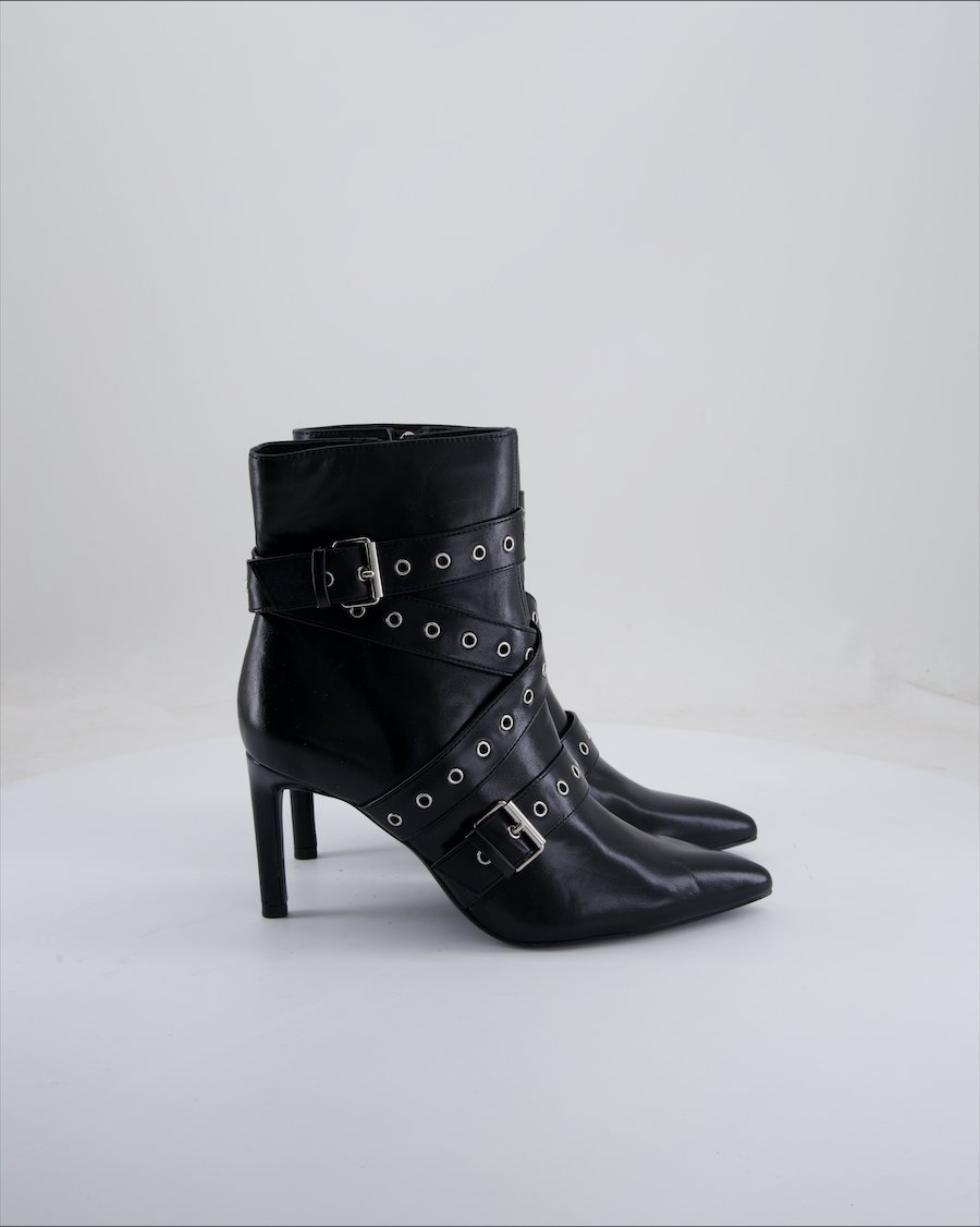 Bershka Ankle Boots Leather Black Eu 39