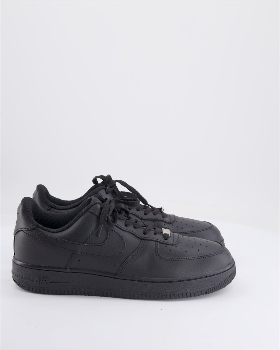 Nike Air Force Trainers Leather Black Eu 45