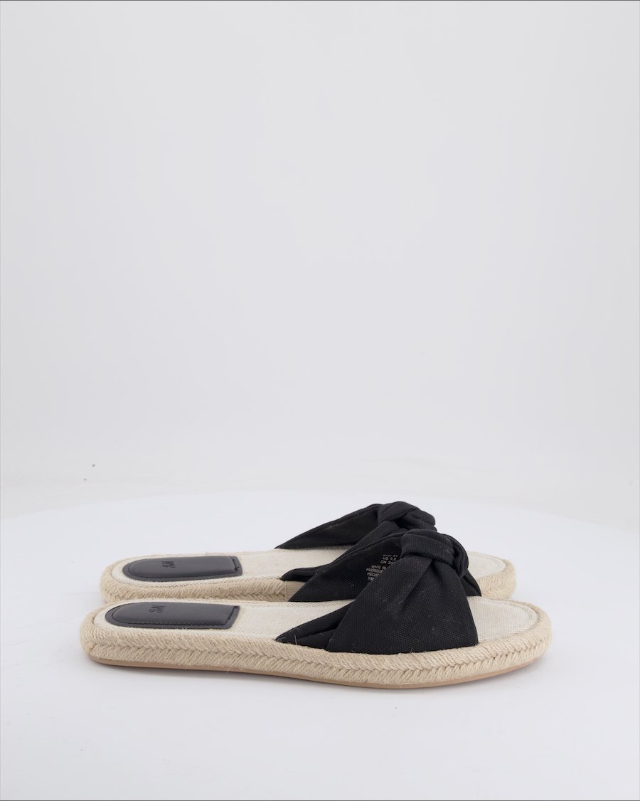 H&M Sandals Cloth Black Eu 41