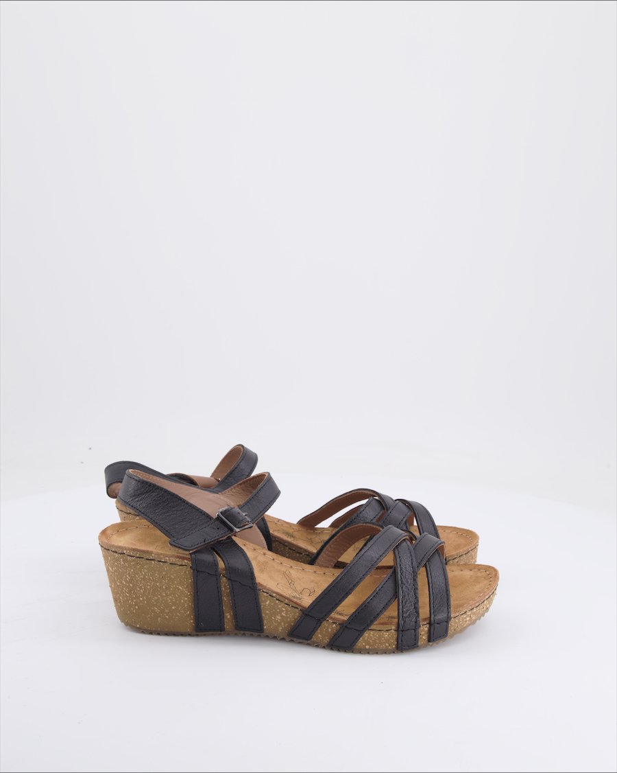 5Th Avenue Sandals Leather Black Eu 40