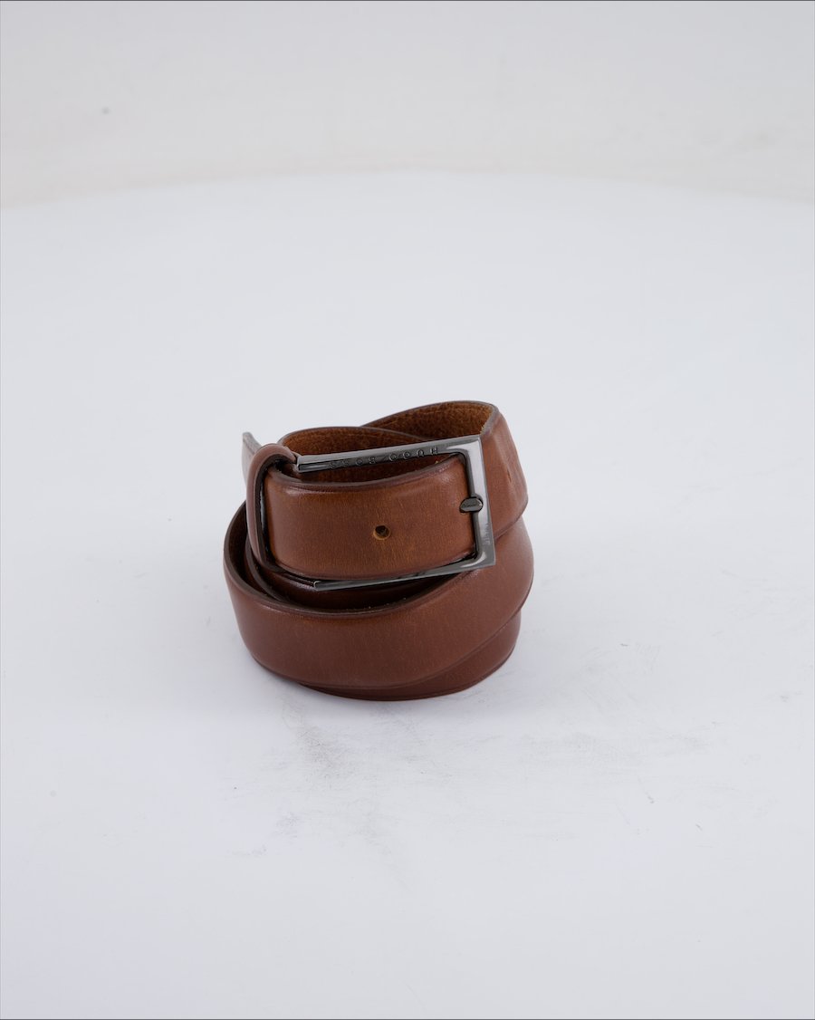 Hugo Boss Belt Leather Brown