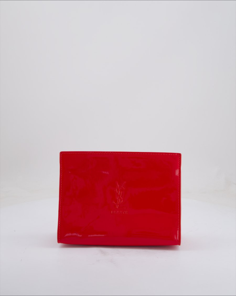 Yves Saint Lauren Handbag Plastic Red