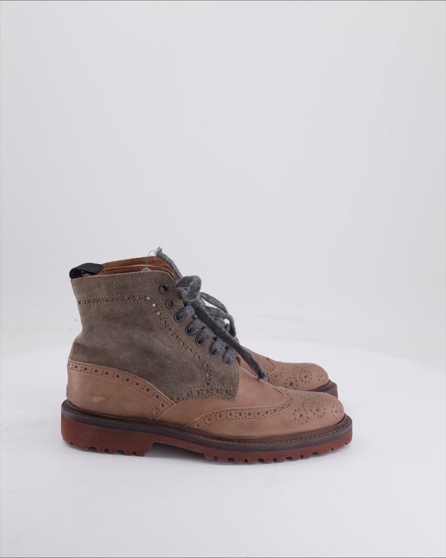 Unbranded Ankle Boots Suede Brown Eu 37