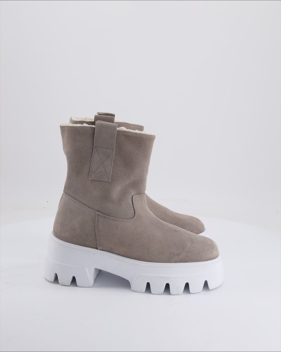 La Garconne Ankle Boots Suede Grey Eu 36