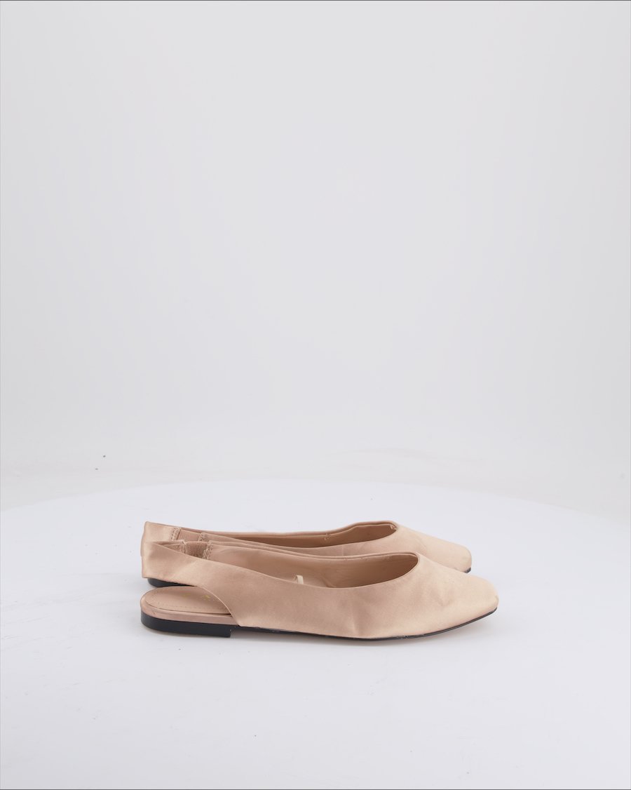 Zara Ballet Flats Cloth Dusty Rose Eu 35