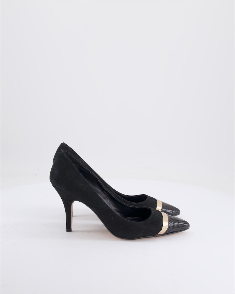 Dune Heels Suede Black Eu 38