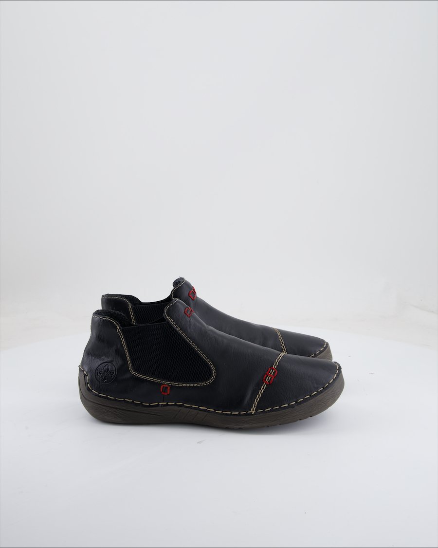 Rieker Flats Leather Black Eu 39
