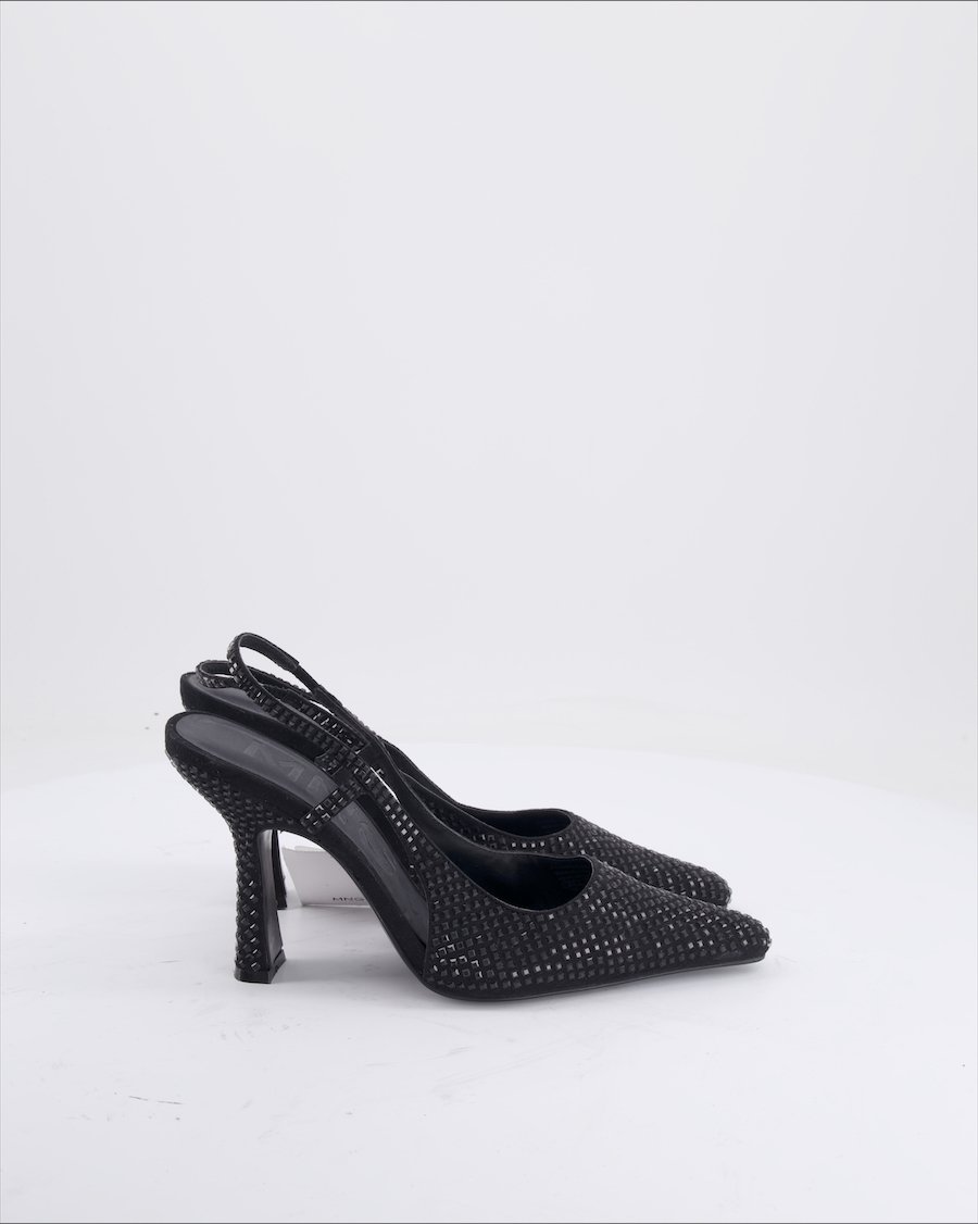 Mango Heels Leather Black EU 39