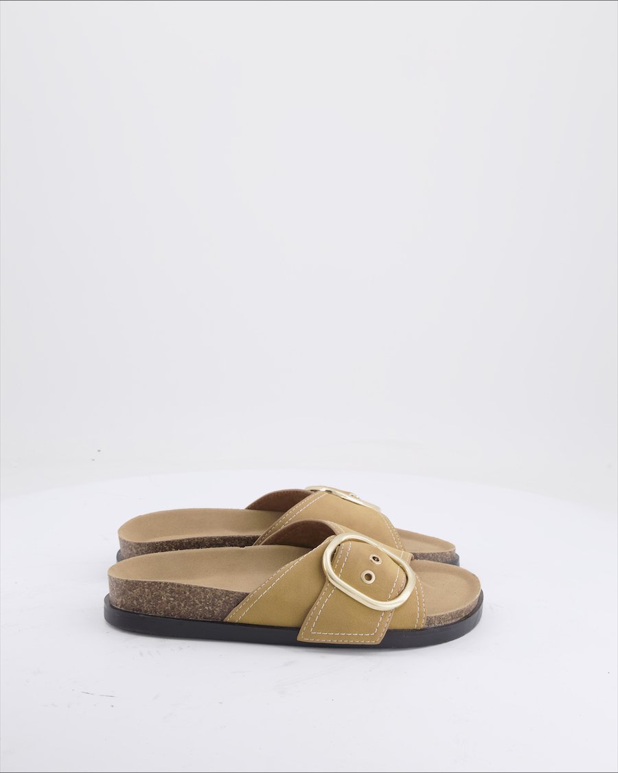 Stradivarius Sandals Polyurethane Camel Eu 36